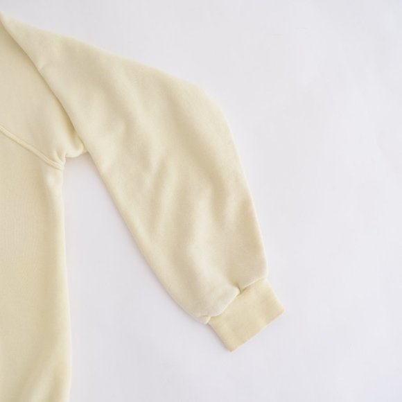 Tsk..Tsk Butter Yellow Pastel with 2 Fuzzy Bears Crewneck Sweater - Picture 5 of 10